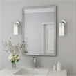 Livex Lighting Aero 1-Light Glass/Metal Single Sconce in Polished Chrome