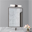 Livex Lighting Aero 2-Light Glass/Metal ADA Vanity Sconce in Bronze