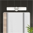 Livex Lighting Aero 2-Light Glass/Metal ADA Vanity Sconce in Brushed Nickel