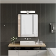 Livex Lighting Aero 2-Light Glass/Metal ADA Vanity Sconce in Brushed Nickel