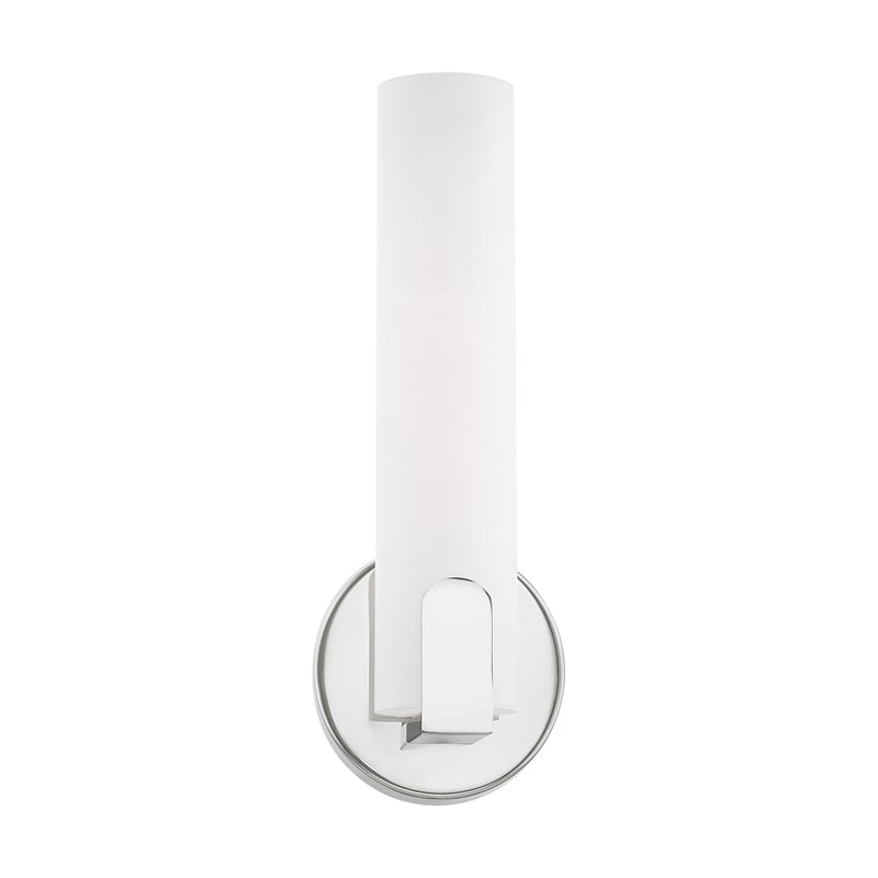 Livex Lighting Lund 8W LED Contemporary Metal ADA Wall Sconce in Polished Chrome