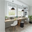 Livex Lighting 1-Light Transitional Metal Single Pendant in Black