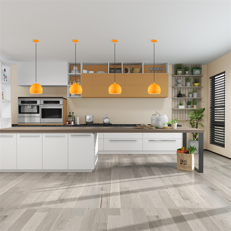 Livex Lighting 1-Light Modern Metal Single Pendant with Shade in Shiny Orange