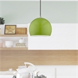 Livex Lighting 1-Light Modern Metal Single Pendant with Shade in Apple Green