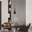 Livex Lighting Waldorf 1-Light Modern Metal Single Pendant in Black