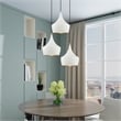 Livex Lighting Waldorf 1-Light Metal Single Pendant in White