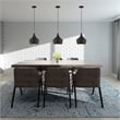 Livex Lighting Waldorf 1-Light Metal Single Pendant in Black