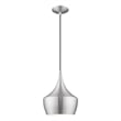 Livex Lighting Waldorf 1-Light Metal Single Pendant in Brushed Aluminum