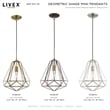 Livex Lighting Knox 1-Light Farmhouse Metal Single Pendant in Antique Brass