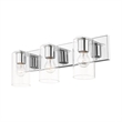 Livex Lighting Zurich 3-Light Metal Bath Vanity Lighting in Polished Chrome