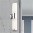 Livex Lighting Lindale 2-Light Metal/Glass Vanity ADA Sconce in Polished Chrome