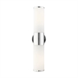 Livex Lighting Lindale 2-Light Metal/Glass Vanity ADA Sconce in Polished Chrome