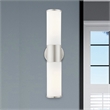 Livex Lighting Lindale 2-Light Metal/Glass Vanity ADA Sconce in Brushed Nickel