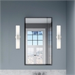 Livex Lighting Lindale 2-Light Metal/Glass Vanity ADA Sconce in Brushed Nickel