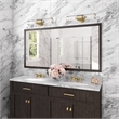 Livex Lighting Banca 2-Light Metal & Glass ADA Vanity Sconce in Antique Brass