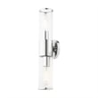 Livex Lighting Banca 2-Light Metal & Glass ADA Vanity Sconce in Polished Chrome