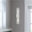 Livex Lighting Banca 2-Light Metal & Glass ADA Vanity Sconce in Polished Chrome