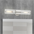 Livex Lighting Banca 2-Light Metal & Glass ADA Vanity Sconce in Brushed Nickel