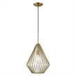 Livex Lighting Linz 1-Light Farmhouse Metal Single Pendant in Antique Brass