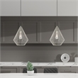 Livex Lighting Linz 1-Light Farmhouse Metal Single Pendant in Brushed Nickel
