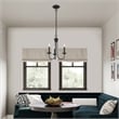 Livex Lighting Estate 3-Light Contemporary Metal Chandelier in Black