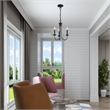 Livex Lighting Estate 3-Light Contemporary Metal Chandelier in Black