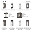 Livex Lighting Barrett 1-Light Stainless Steel Outdoor Wall Lantern in Black
