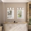 Livex Lighting Middlebush 3-Light Metal & Glass Bath Light in Polished Nickel