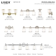 Livex Lighting Middlebush 3-Light Metal & Glass Bath Light in Polished Nickel