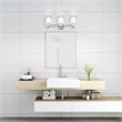 Livex Lighting Middlebush 3-Light Metal & Glass Bath Light in Polished Nickel