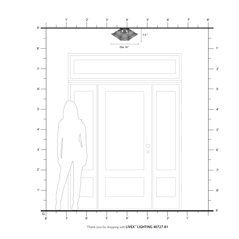 Livex Lighting Wynnewood 3-Light Contemporary Metal Flush Mount in Satin Nickel
