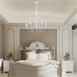 Livex Lighting Alessia 5-Light Contemporary Metal Chandelier in Antique White