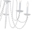 Livex Lighting Alessia 5-Light Contemporary Metal Chandelier in Antique White