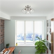 Livex Lighting Montgomery 3-Light Metal & Glass Flush Mount in Brushed Nickel