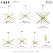 Livex Lighting Soho 4-Light Modern Metal ADA Wall Sconce in Satin Brass