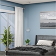 Livex Lighting Aldrich 1-Light Metal & Glass Single Pendant in Brushed Nickel