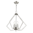 Livex Lighting Prism 5-Light Contemporary Metal Chandelier in Brushed Nickel