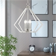 Livex Lighting Prism 5-Light Contemporary Metal Chandelier in Brushed Nickel