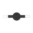 Livex Lighting Copenhagen 2-Light Metal ADA Wall Sconce in Black