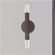 Livex Lighting Copenhagen 2-Light Metal ADA Wall Sconce in Bronze