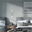 Livex Lighting Copenhagen 2-Light Metal ADA Wall Sconce in Brushed Nickel