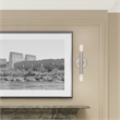 Livex Lighting Copenhagen 2-Light Metal ADA Wall Sconce in Brushed Nickel