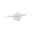 Livex Lighting Copenhagen 2-Light Mid-Century Metal Sconce in White