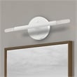 Livex Lighting Copenhagen 2-Light Mid-Century Metal Sconce in White