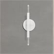 Livex Lighting Copenhagen 2-Light Mid-Century Metal Sconce in White