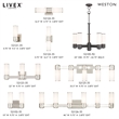 Livex Lighting Weston 2-Light Transitional Metal Wall Sconce in Polished Nickel