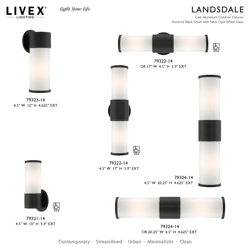 Livex Lighting Norfolk 1-Light Metal Outdoor Wall Lantern in Textured Black