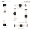 Livex Lighting Norfolk 1-Light Metal Outdoor Wall Lantern in Textured Black