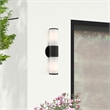 Livex Lighting Norfolk 2-Light Metal Outdoor Wall Lantern in Textured Black