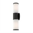 Livex Lighting Norfolk 2-Light Metal Outdoor Wall Lantern in Textured Black